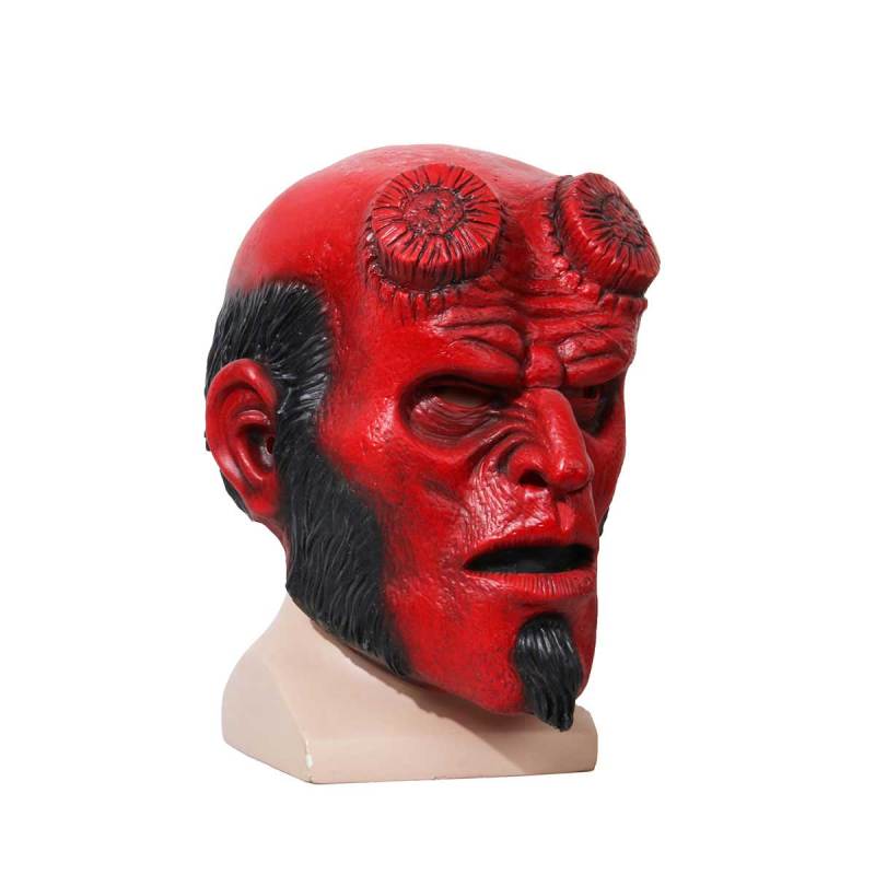 Hellboy Mask Latex Halloween Costume Props (Ready To Ship)