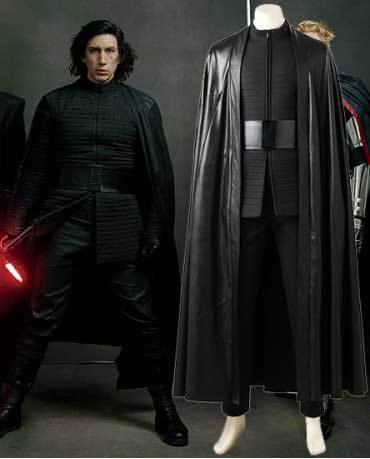 Kylo Ren Halloween Cosplay Costume Star Wars: The Last Jedi