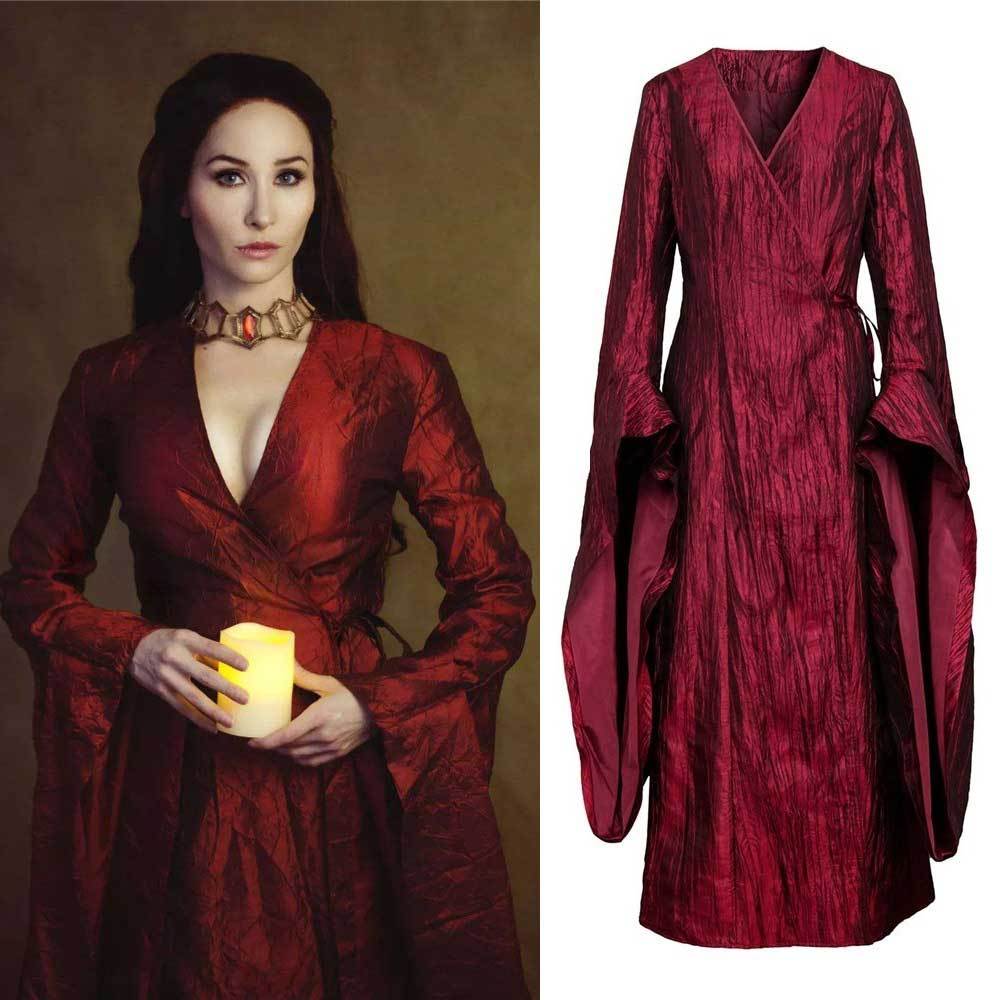 Game of Thrones Melisandre Cosplay Costume Season 8 The Final Season In Stock Takerlama