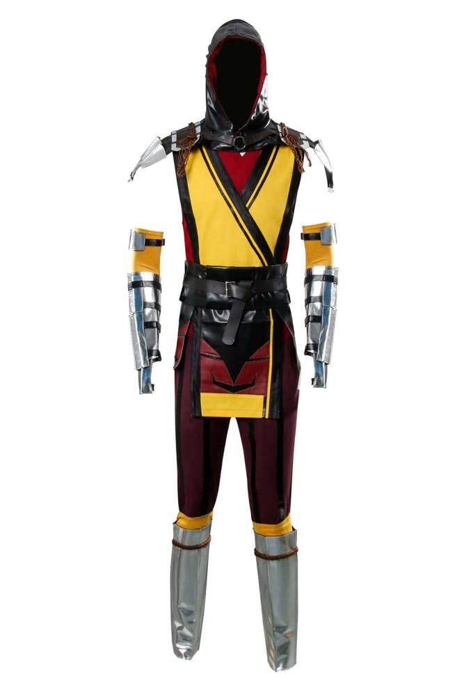 Game Mortal Kombat 11 Scorpion Hanzo Hasashi Cosplay Costume Takerlama