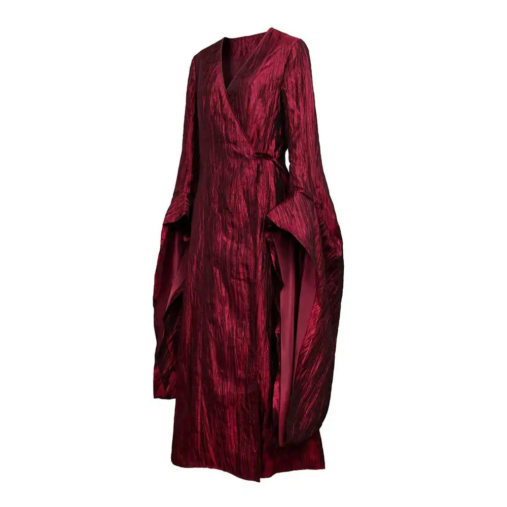 Game of Thrones Season 8 The Final Season Melisandre Halloween Cosplay  Costume Red Dress