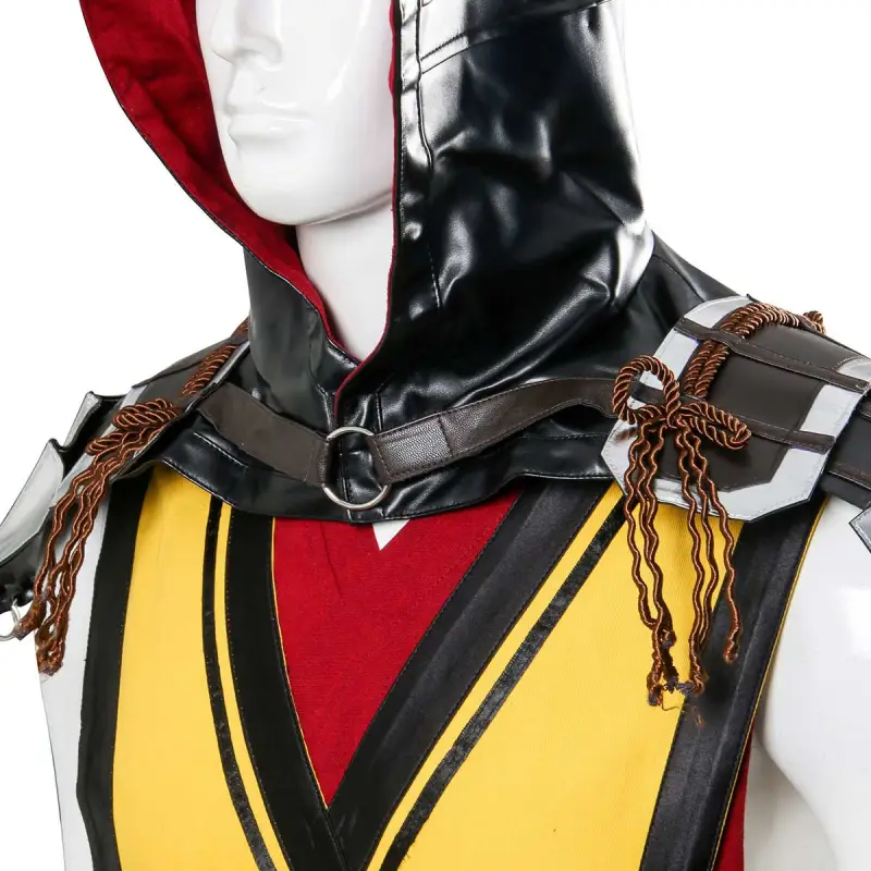 Game Mortal Kombat 11 Scorpion Hanzo Hasashi Cosplay Costume Takerlama