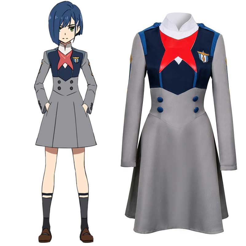 DARLING in the FRANXX Ichigo Code 015 Girls Uniform Dress Cosplay Costume