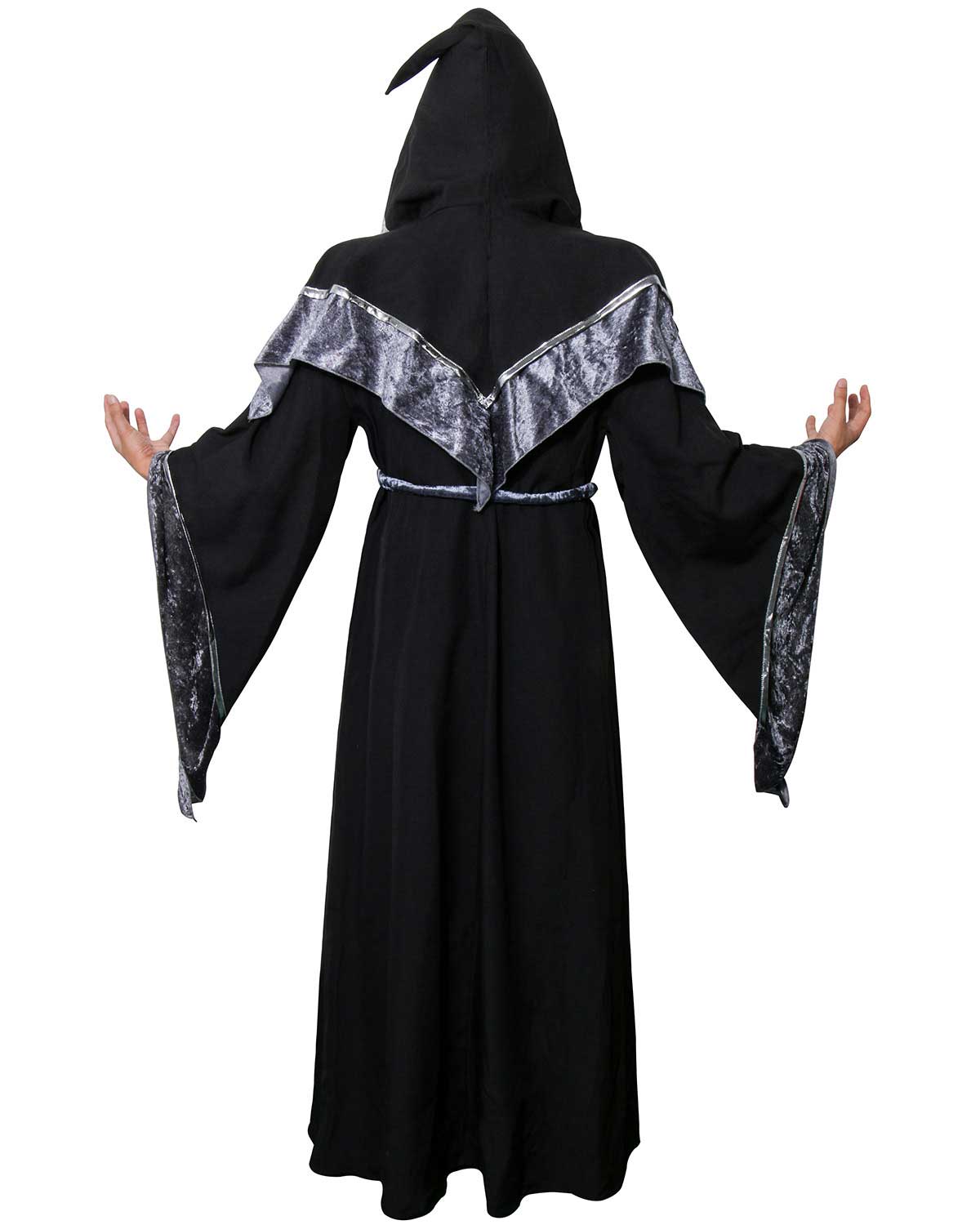 Adult Men Wizard Priest Outfit Dark Sorcerer Robe Monk Robe Religious Godfather Wizard Costume Halloween Devil Witch Cosplay