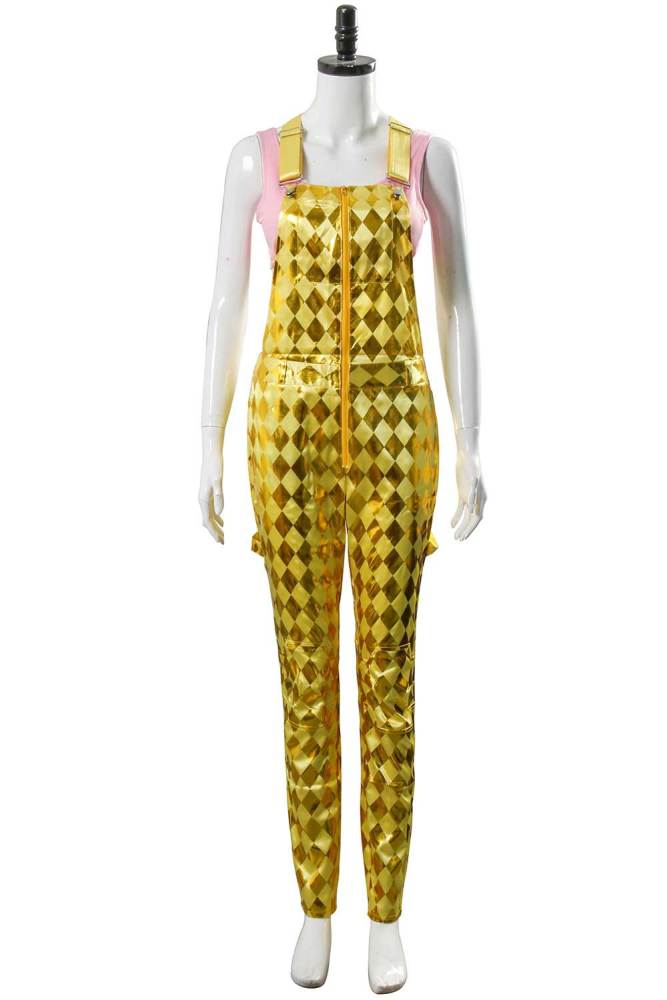 Birds of Prey Harley Quinn Jumpsuit Shirt Margot Robbie Cosplay Costume Takerlama( Ready To Ship)
