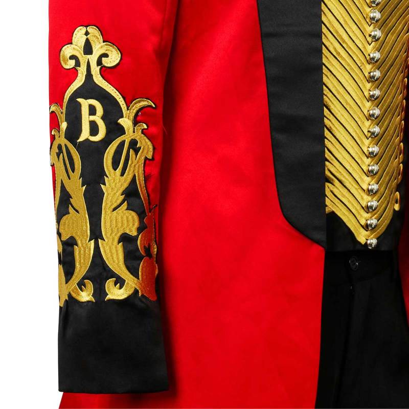 The Greatest Showman Cosplay Costume P.T. Barnum Red Suit In Stock-Takerlama