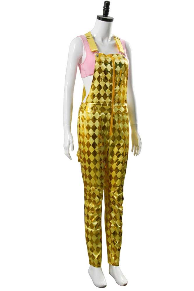 Birds of Prey Harley Quinn Jumpsuit Shirt Margot Robbie Cosplay Costume Takerlama( Ready To Ship)