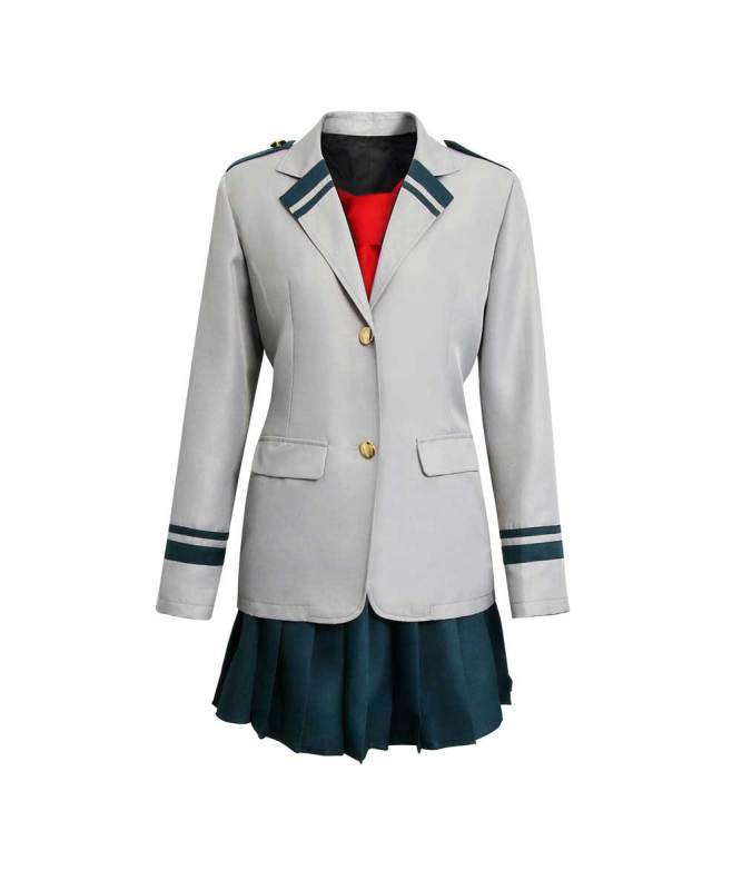 (Ready To Ship)My Hero Academia Deku Tsuyu Ochaco Uraraka School Uniform Cosplay Costume