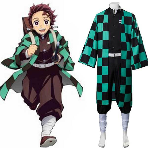 Adults Kamado Tanjirou Uniform Demon Slayer Kimetsu no Yaiba Cosplay Costume