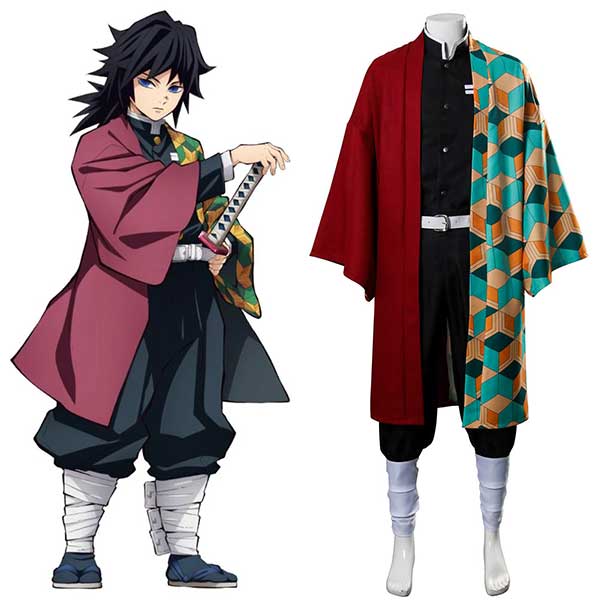 Adult Tomioka Giyuu Uniform Anime Halloween Cosplay Costume Takerlama In Stock