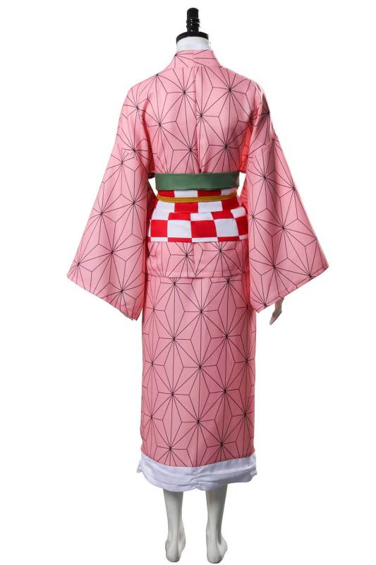 Adults Demon Slayer Kimetsu no Yaiba Nezuko Kamado Women Kimono Halloween Cosplay Costume