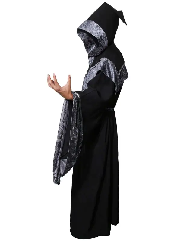 Dark Magician Medieval Cosplay Robes Men's Sorcerer Costumes Wizard Outfits In Stock Takerlama