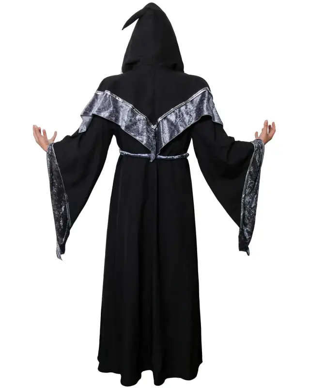 Dark Magician Medieval Cosplay Robes Men's Sorcerer Costumes Wizard Outfits In Stock Takerlama