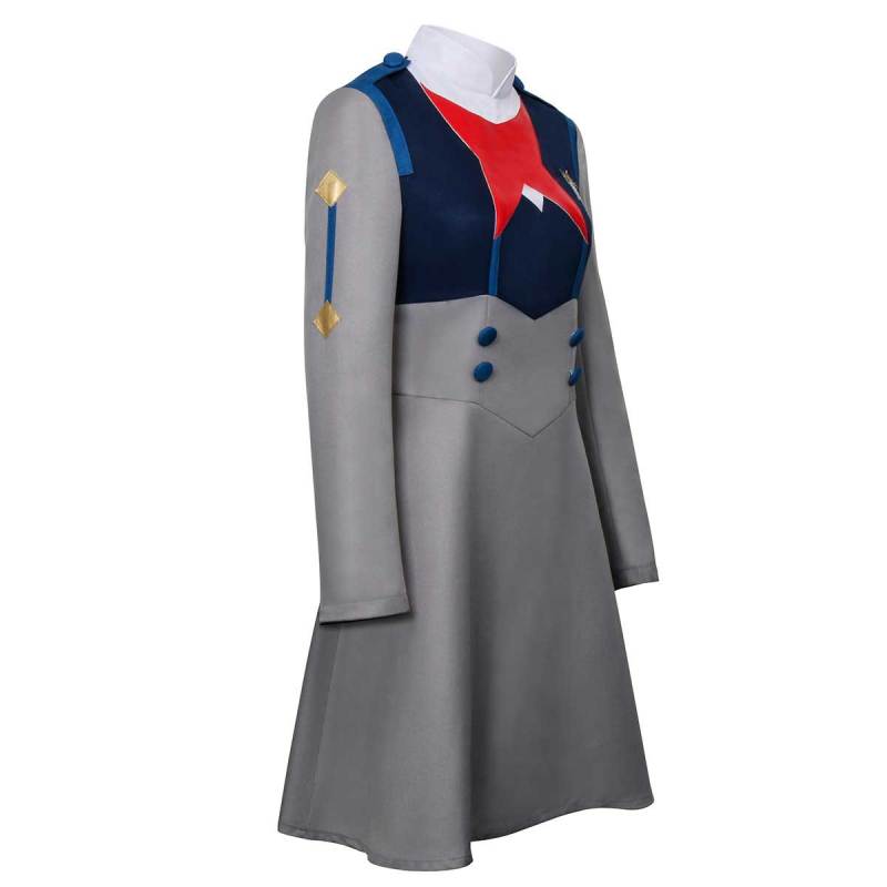 DARLING in the FRANXX Ichigo Code 015 Girls Uniform Dress Cosplay Costume In Stock-Takerlama