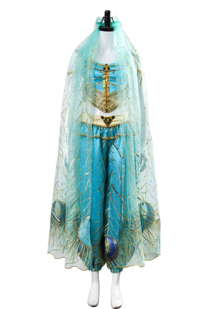 Aladdin Princess Jasmine Dress Cosplay Costume Adult Women Takerlama(Ready To Ship)