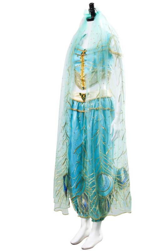 Aladdin Princess Jasmine Dress Cosplay Costume Adult Women Takerlama(Ready To Ship)