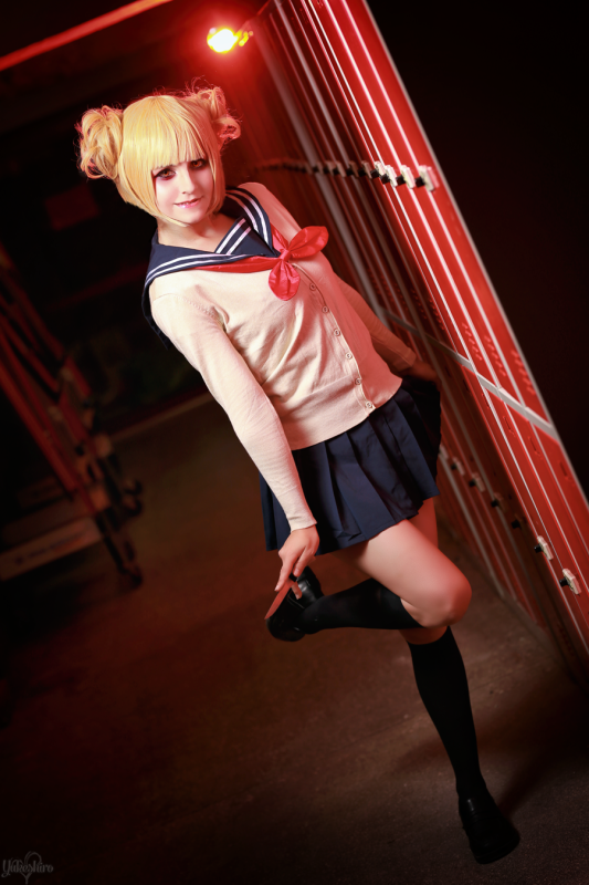 My Hero Academia Himiko Toga Cosplay Costume JK Sailor School Uniform