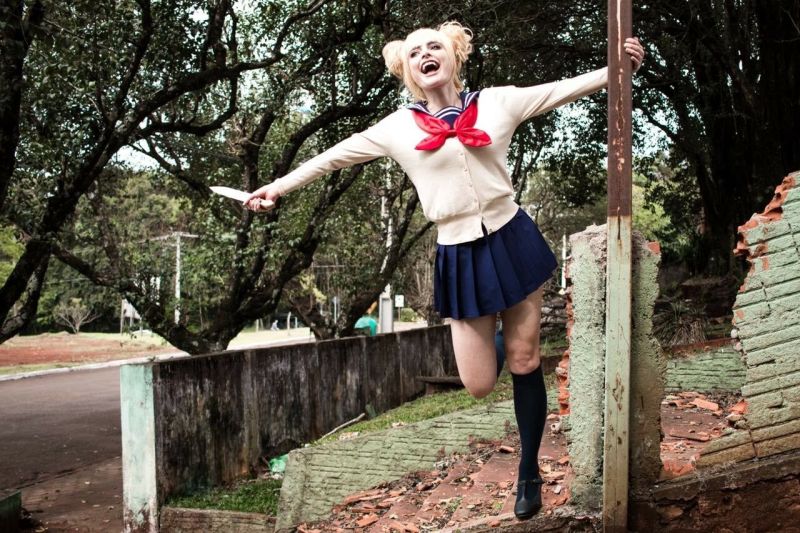 My Hero Academia Himiko Toga Cosplay Costume JK Sailor School Uniform