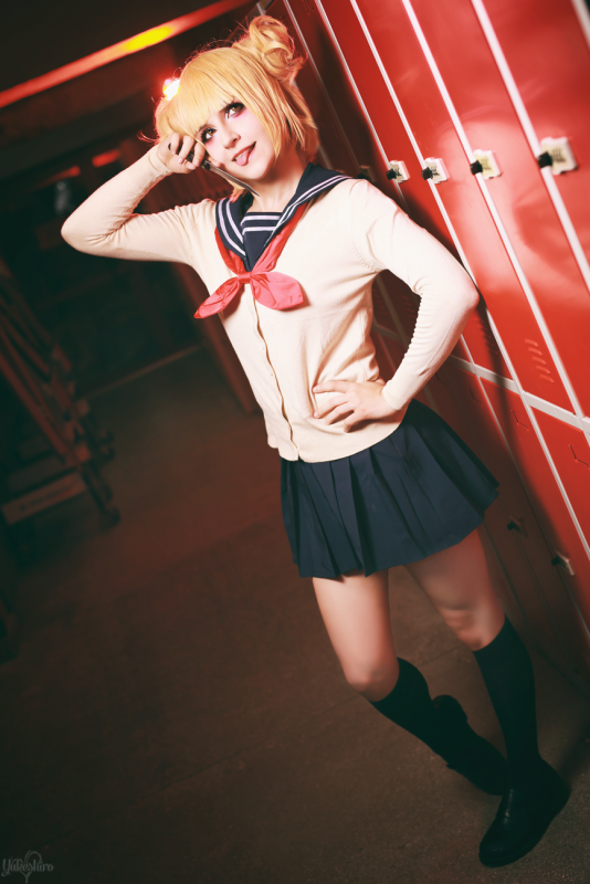 My Hero Academia Himiko Toga Cosplay Costume JK Sailor School Uniform