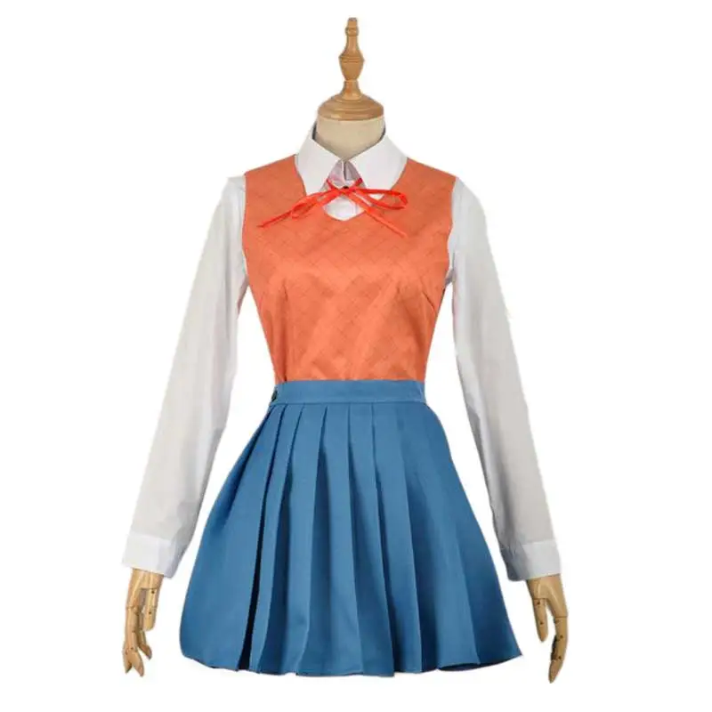 Game Doki Doki Literature Club! Cosplay Costumes Sayori Yuri Natsuki Monika  School Uniform