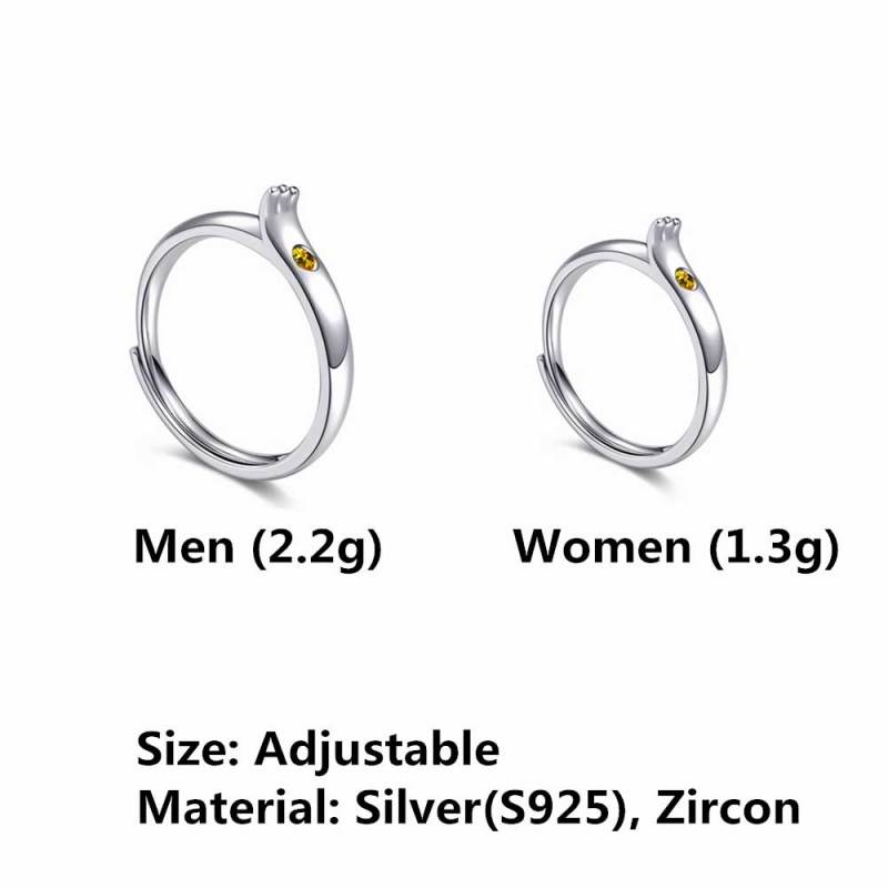 Tenki no Ko Weathering With You Cosplay Yoshitaka Hina Morishima Hodaka Adjustable Ring Accessories Props Metal Jewelry