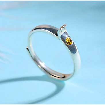 Tenki no Ko Weathering With You Cosplay Yoshitaka Hina Morishima Hodaka Adjustable Ring Accessories Props Metal Jewelry