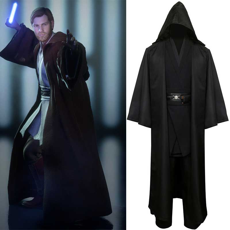 Star Wars Robe Obi Wan Kenobi Jedi Cosplay Costume Outfit