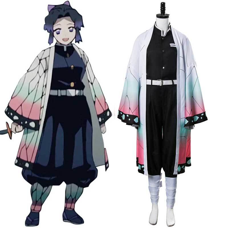 Demon Slayer Kimetsu no Yaiba Kochou Shinobu Kimono Cosplay Costume-Takerlama