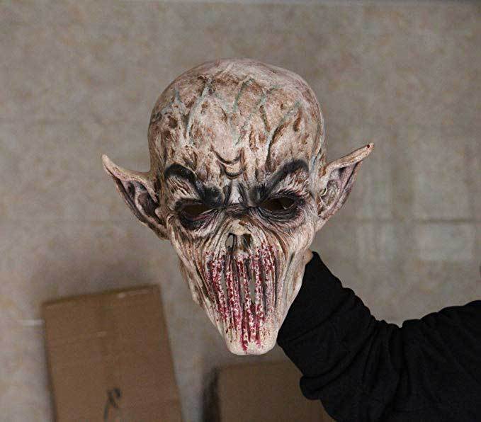 Halloween Demon Alien Latex Face Masks  Bloody Monster Cosplay Props (Ready To Ship)