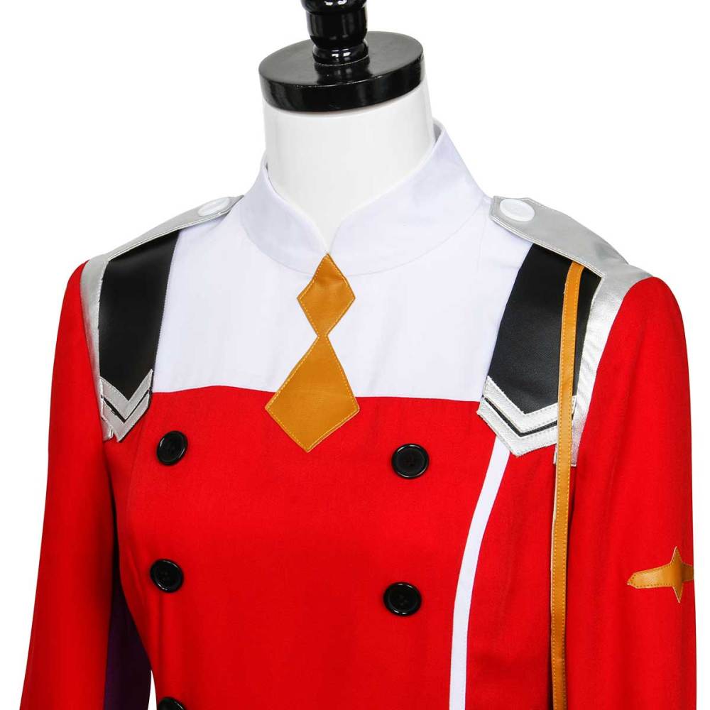 Darling in The FRANXX Uniform Zero Two Cosplay Costume Code 002 Uniform Dress