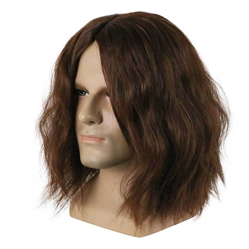 Captain America Civil War Winter Soldier Bucky Barnes Cosplay Wigs Toupee Hair