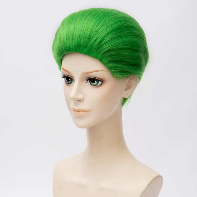 Joker Jared Leto Green Wig Movie Suicide Squad Cosplay Hair