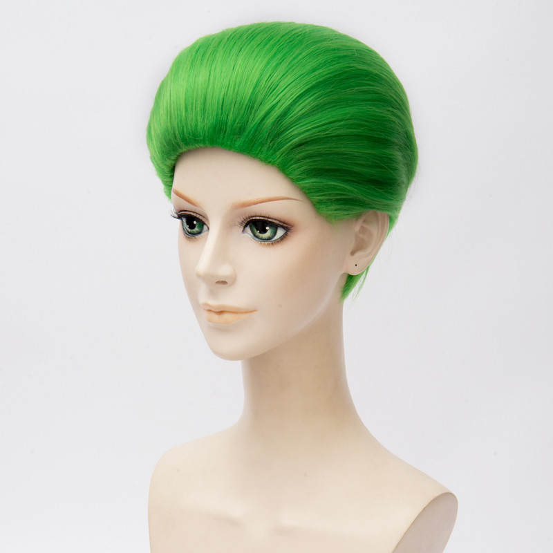 Joker Jared Leto Green Wig Movie Suicide Squad Cosplay Hair