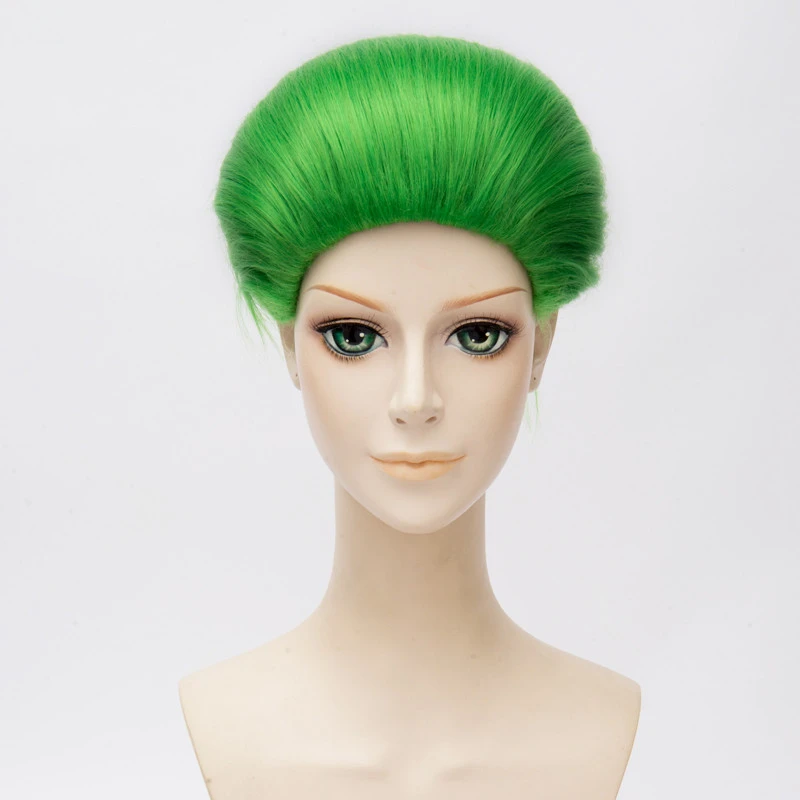 Joker Jared Leto Green Wig Movie Suicide Squad Cosplay Hair