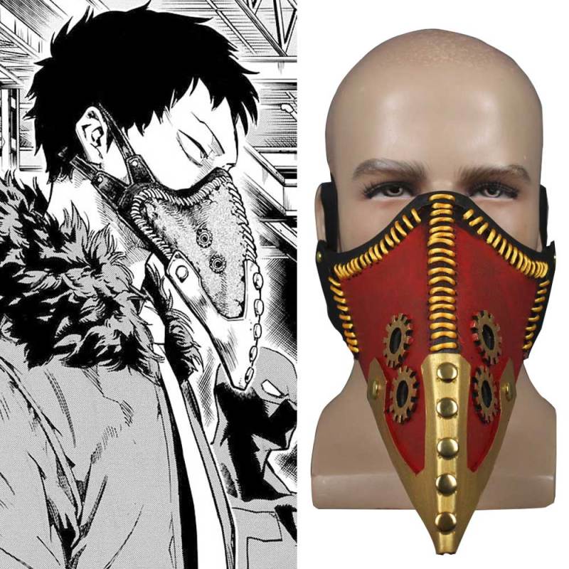 Anime My Hero Academia Kai Chisaki Mask Plague Doctor Steampunk Masks