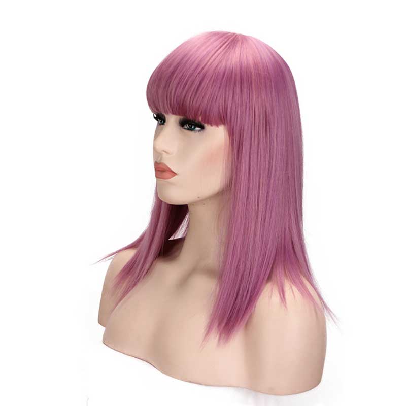 Descendants 3 Mal Purple Cosplay Wig with Cap