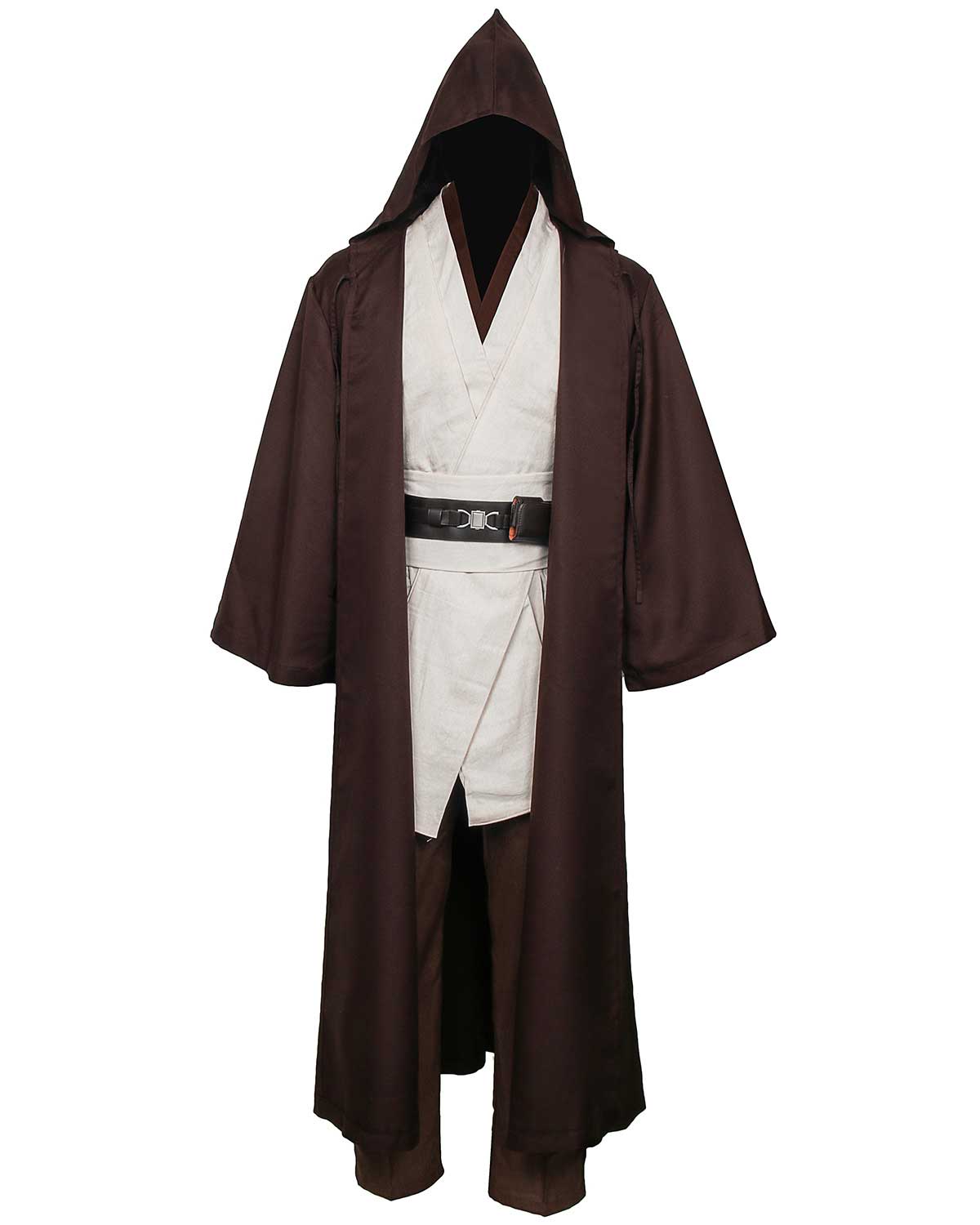 Star Wars Robe Obi Wan Kenobi Jedi Cosplay Costume Original Robes Tunic Halloween Hooded Cloak Robe Uniform Full Set