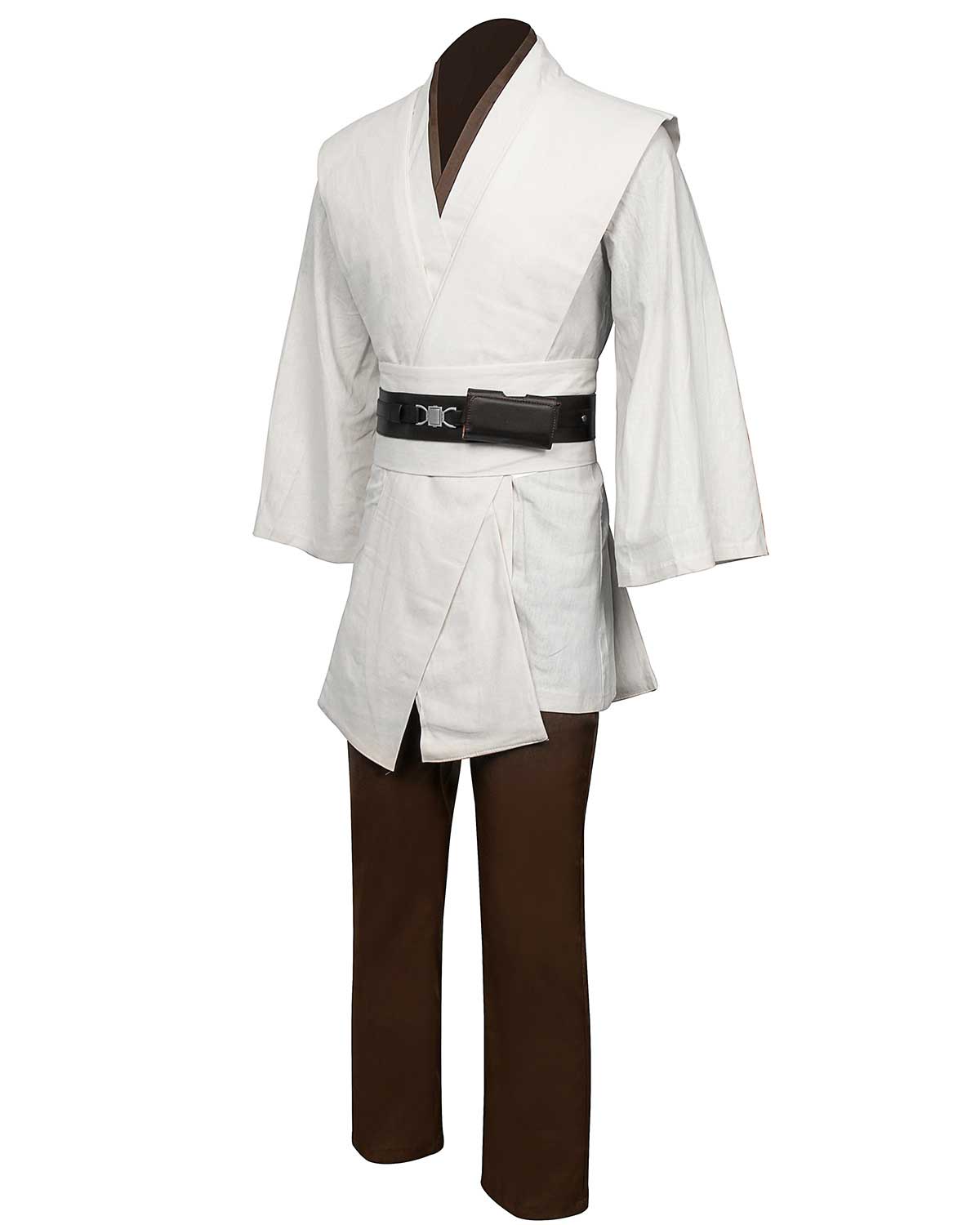 Star Wars Robe Obi Wan Kenobi Jedi Cosplay Costume Original Robes Tunic Halloween Hooded Cloak Robe Uniform Full Set