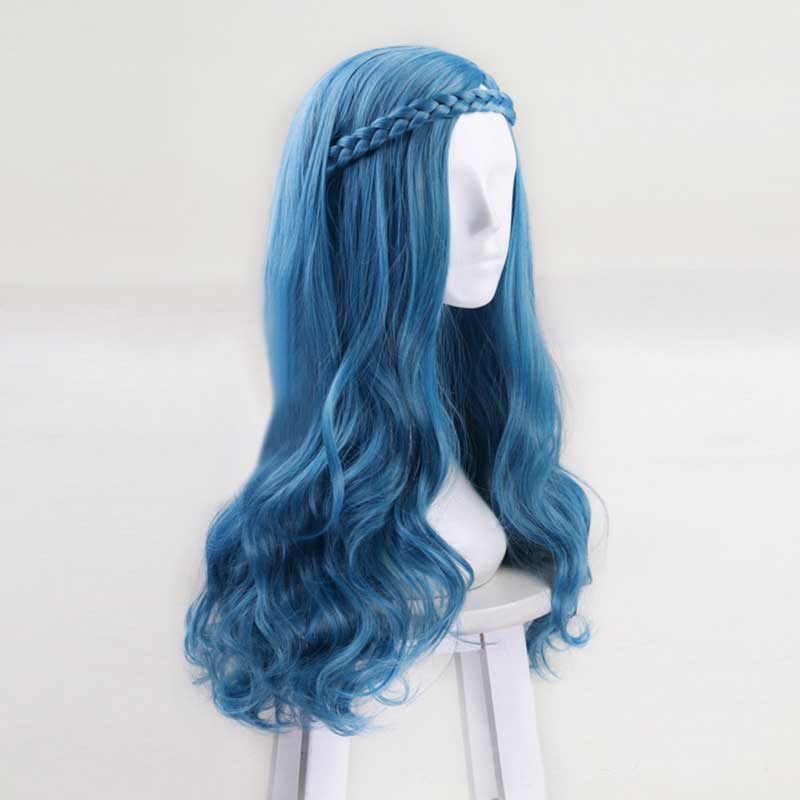  Long Wavy Costume Synthetic Descendants 2 Evie Wigs+Wig Cap