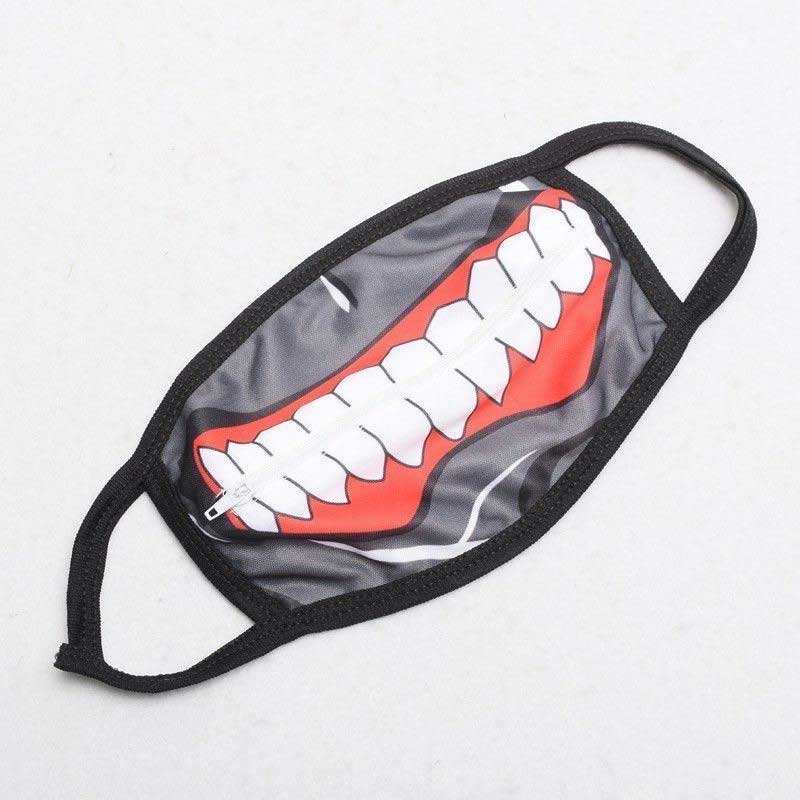 Anime Tokyo Ghoul Kaneki Ken Halloween Cosplay Face Masks Zipper Cycling Anti-Dust Replica