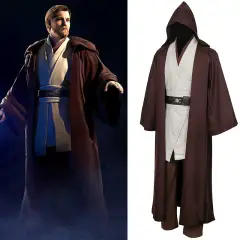 Star Wars Robe Obi Wan Kenobi Jedi Halloween Cosplay Costume (In Stock) Takerlama