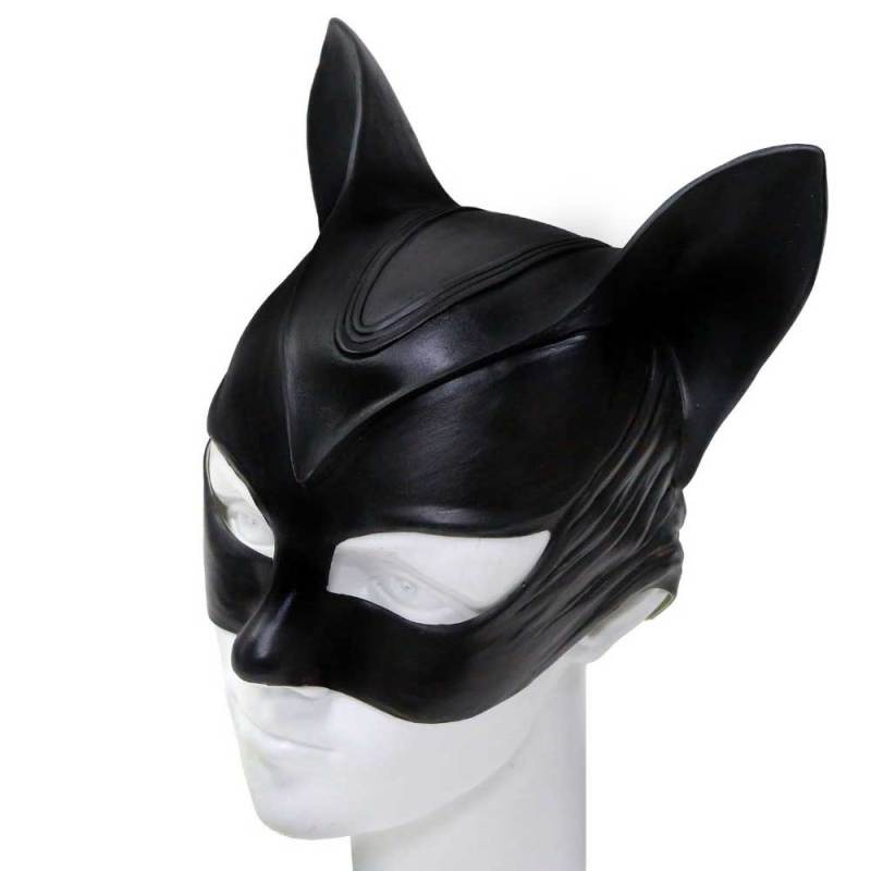 Catwoman Mask Halle Berry Kids Adults Latex Half Face Props (Ready To Ship)