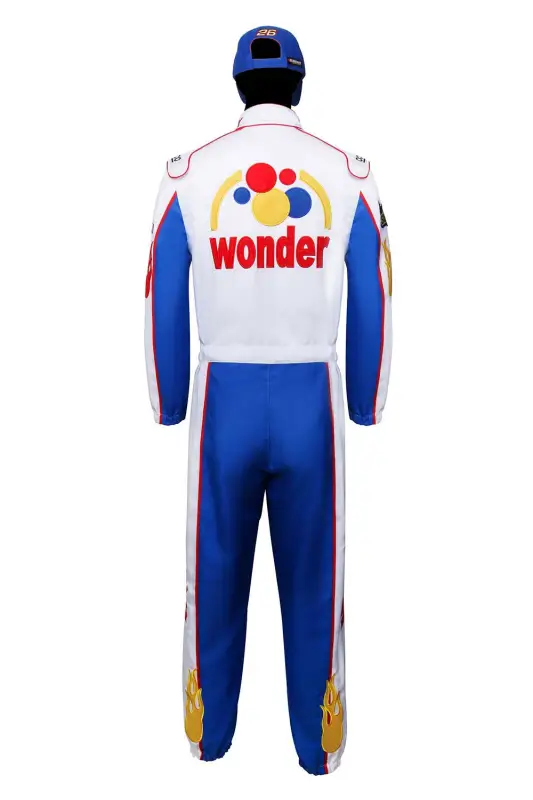 Deluxe Ricky Bobby Nascar Cosplay Costume Talladega Nights Wonder Bread Racing Apparel (Ready To Ship)