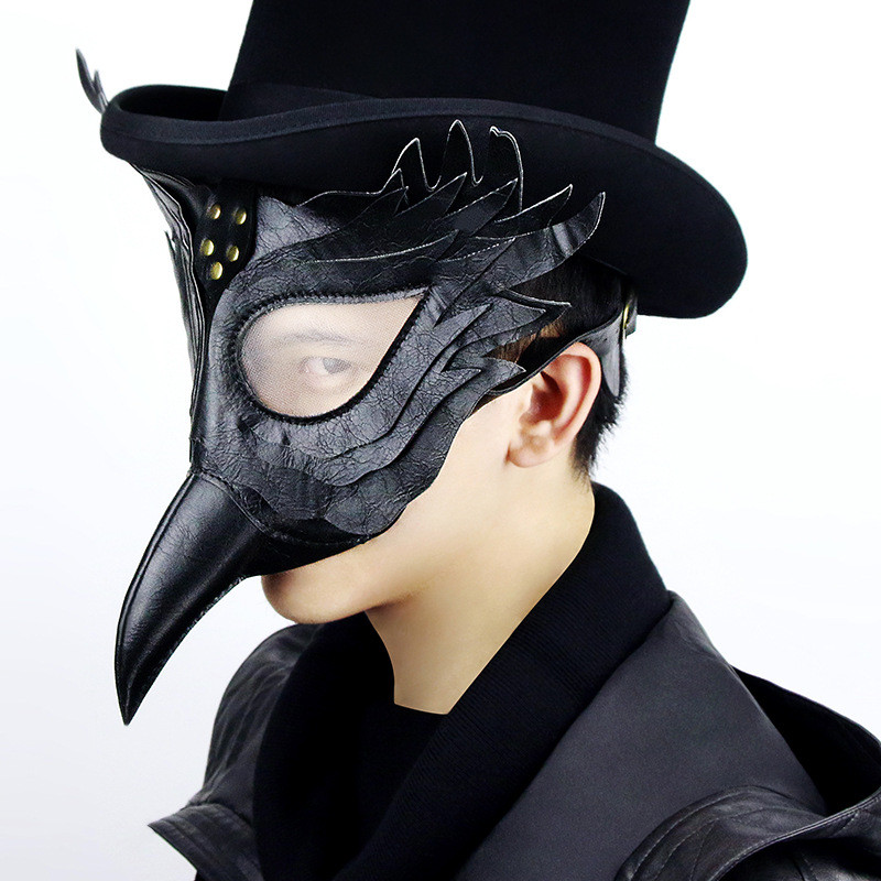 Vintage Steampunk Plague Bird Beak Doctor Masks Gothic Masquerade Ball Masks Retro Rock Punk Mask Halloween Cosplay Costume Prop