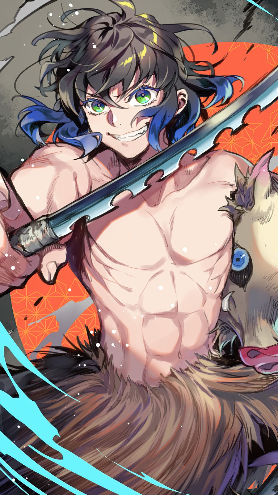 Inosuke Hashibira Kimetsu No Yaiba