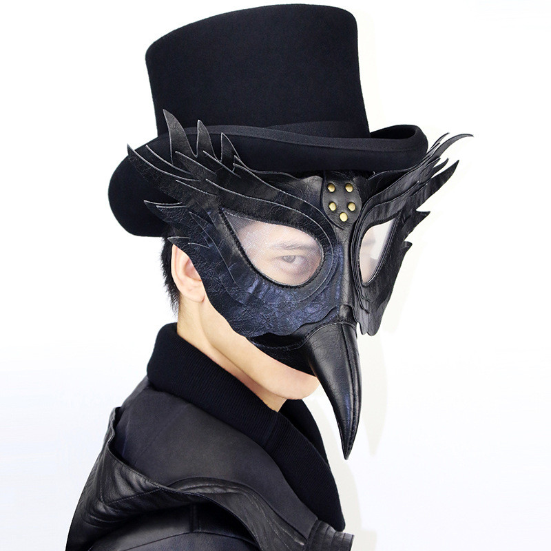 Vintage Steampunk Plague Bird Beak Doctor Masks Gothic Masquerade Ball Masks Retro Rock Punk Mask Halloween Cosplay Costume Prop