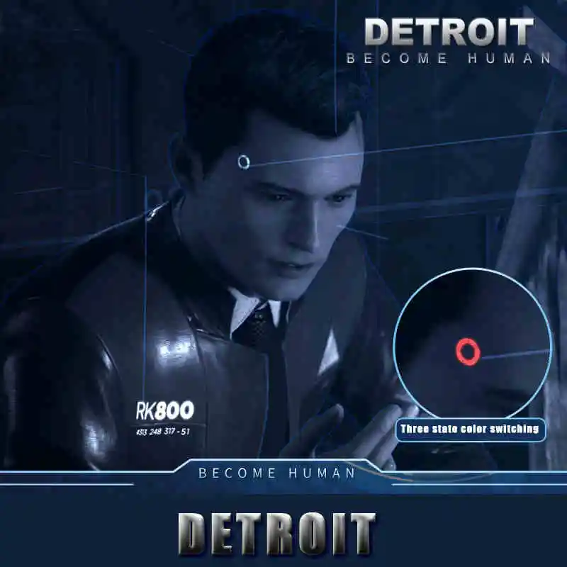 NOFONDA Detroit: Become Human Ring Circle Head LED Props Cosplay Connor ...