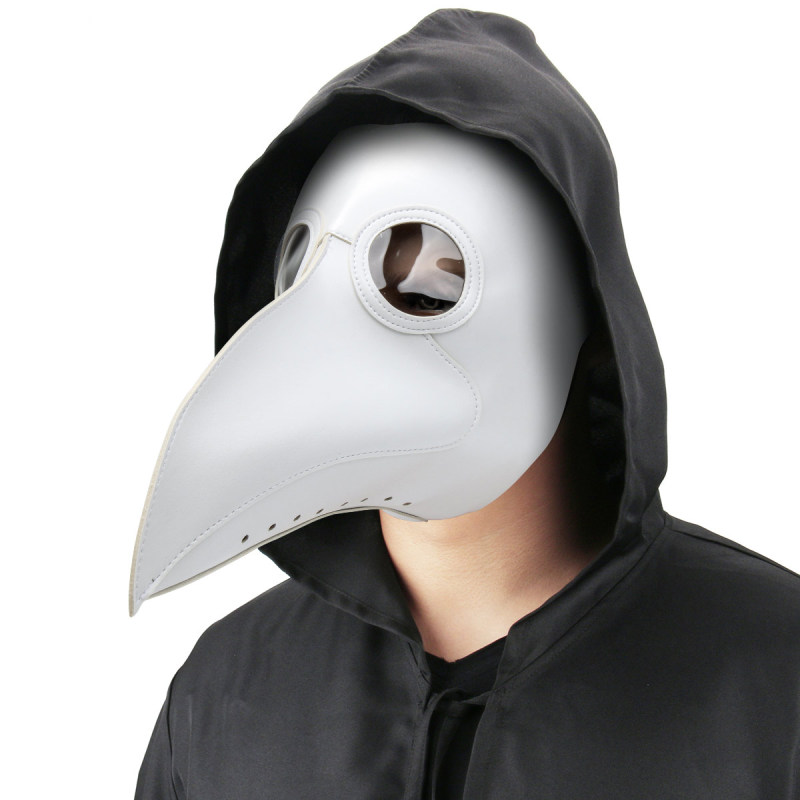 Steampunk Leather Birds Beak Mask Black Death Plague Doctor Schnabel Cosplay In Stock Takerlama