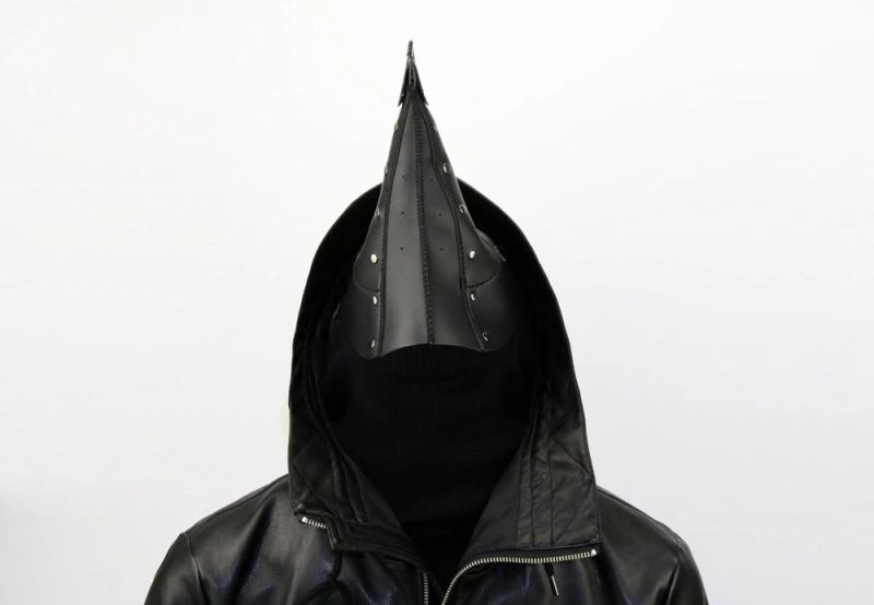 Black Death Plague Doctors Mask Faux Leather Bird Beak Costume Halloween Accessory