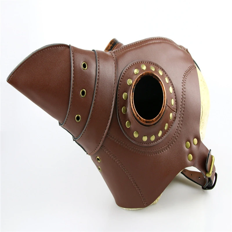 Medieval Steampunk Black Death Plague Doctor Bird Beak Mask